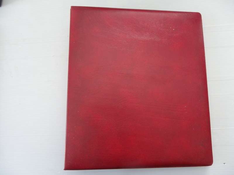 Red FDC Album with 2 Pockets per page and with 12 Pages (Page size of 26 cm)