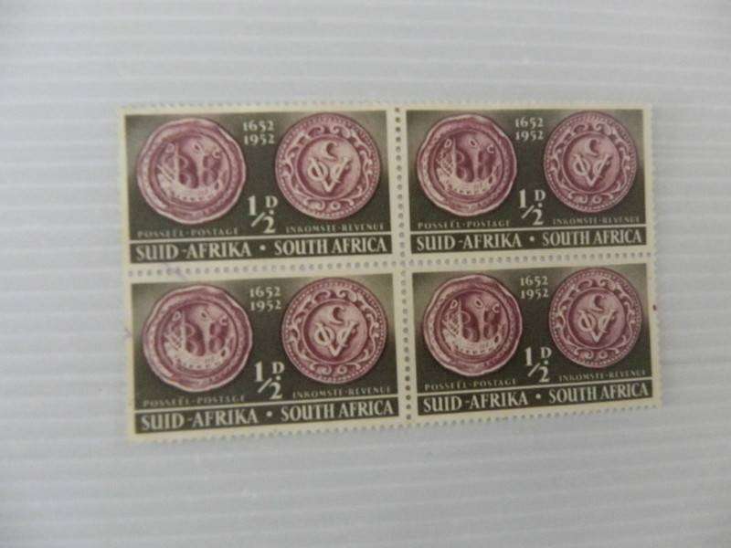 Union (1952) - Landing of Jan van Riebeeck 1/2 d Mint Block
