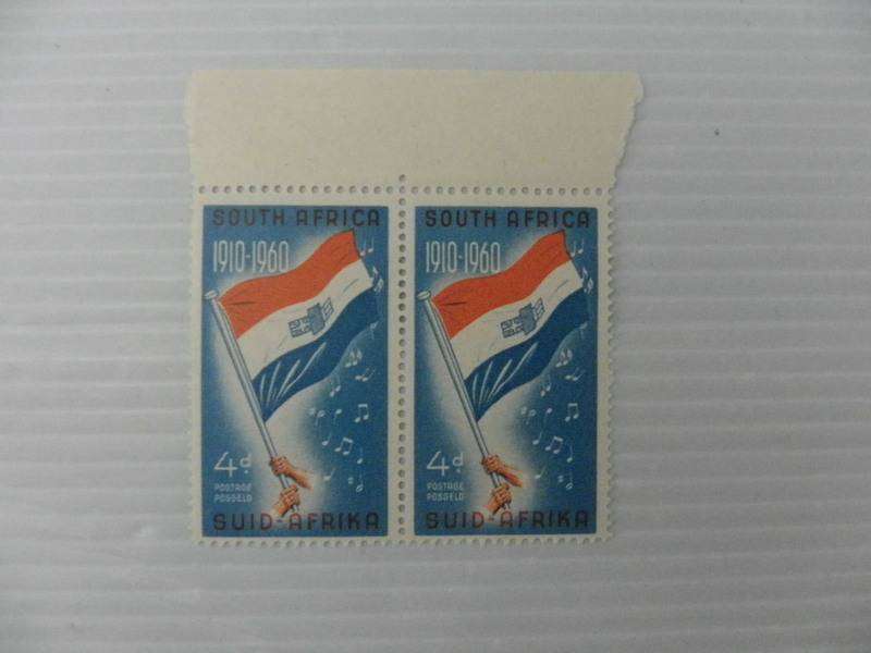 Union (1960) - 50th Anniversary of the Union 4d Mint Marginal Pair
