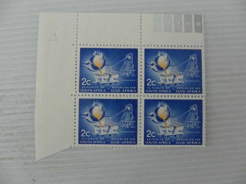 RSA 1st Definitive Series (1961) - 2c Mint Corner Block