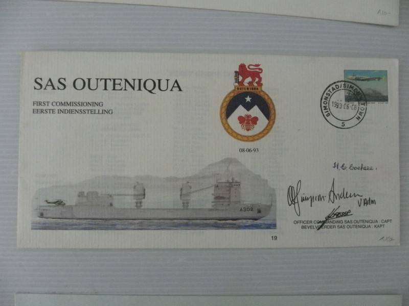 RSA (1993) - SA Navy #19 SAS Outeniqua Illustrated FDC Signed Cover !!!!!