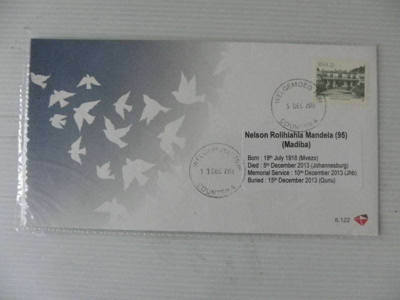 RSA 6.122 - FDC with Special Cancels to Celebrate Mandela's Life