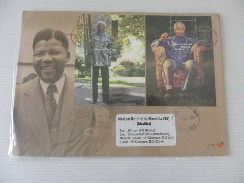 RSA 7.130 (2008) - Mandela 90th Birthday Large FDC with Special Additional Cancels
