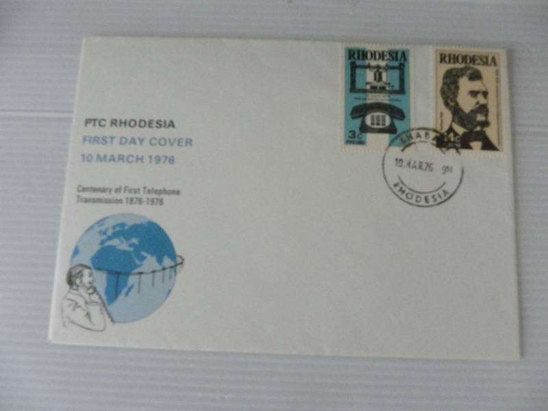 Rhodesia (1976) - Centenary of 1st Telephone Illustrated FDC