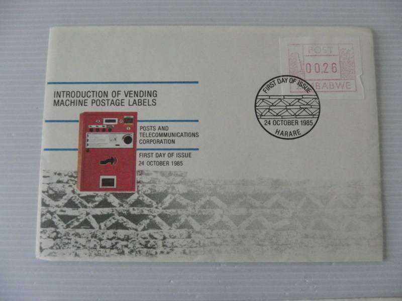 Zimbabwe (1985) - Introduction of Vending Machines Illustrated FDC