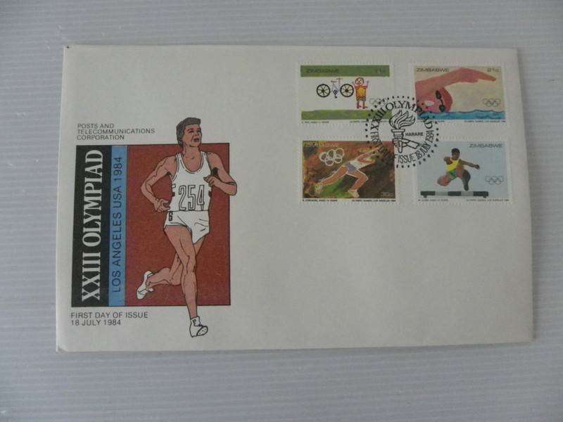 Zimbabwe (1984) - Los Angeles Olympic Games Illustrated FDC