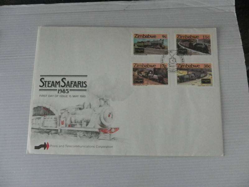 Zimbabwe (1985) - Steam Safaris Illustrated FDC