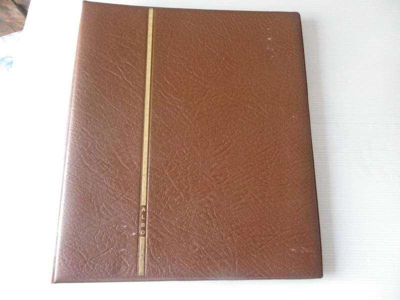 Brown Albo Multi-hole FDC Album with 2 pockets per page and 7 Pages