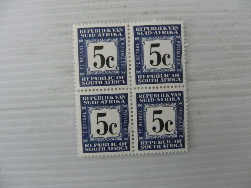 RSA Revenue Stamps - 5c Mint Block