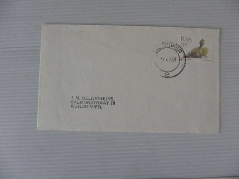 RSA 5th Definitive Series (1988) - Succulents Private FDC