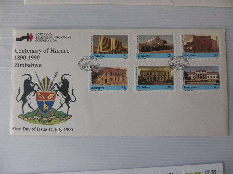 Zimbabwe (1990) - Centenary of Harare Illustrated FDC