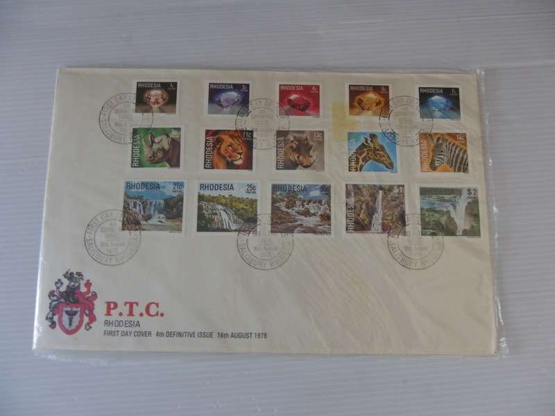 Rhodesia 4th Definition Series (1978) - SAPO Issued Definitive Folder