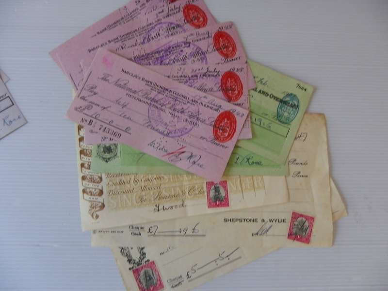 RSA - Old Cheques and Invoices