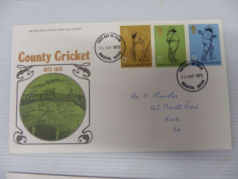 Great Britain (1973) - Country Cricket Centenary Illustrated FDC