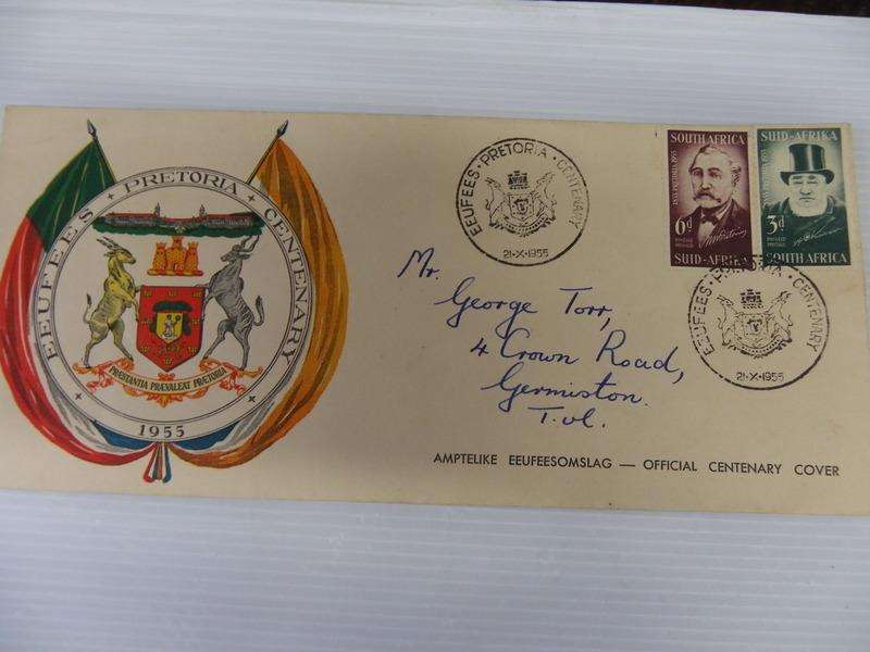 Union (1955) - Centenary of Pretoria Illustrated FDC