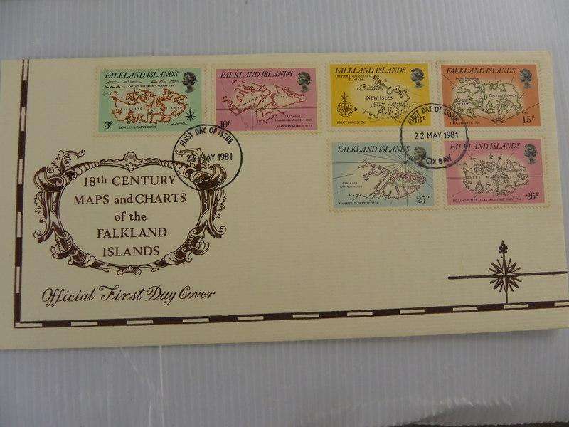 Falklands Islands (1981) - 18th Century Maps Illustrated FDC