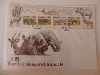 Namibia S03 (1993) - Rare & Endangered Animals Official Large FDC