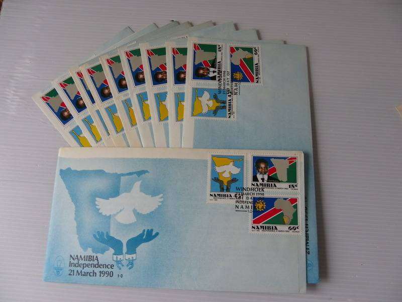Excess Stock - Namibia 1.00 Set of 10 FDC's (Bid per FDC to take all 10)