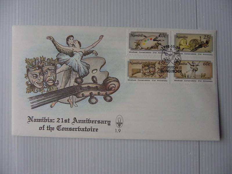 Namibia 1.09 (1992) - 21st Anniversary of the Conservatoire FDC