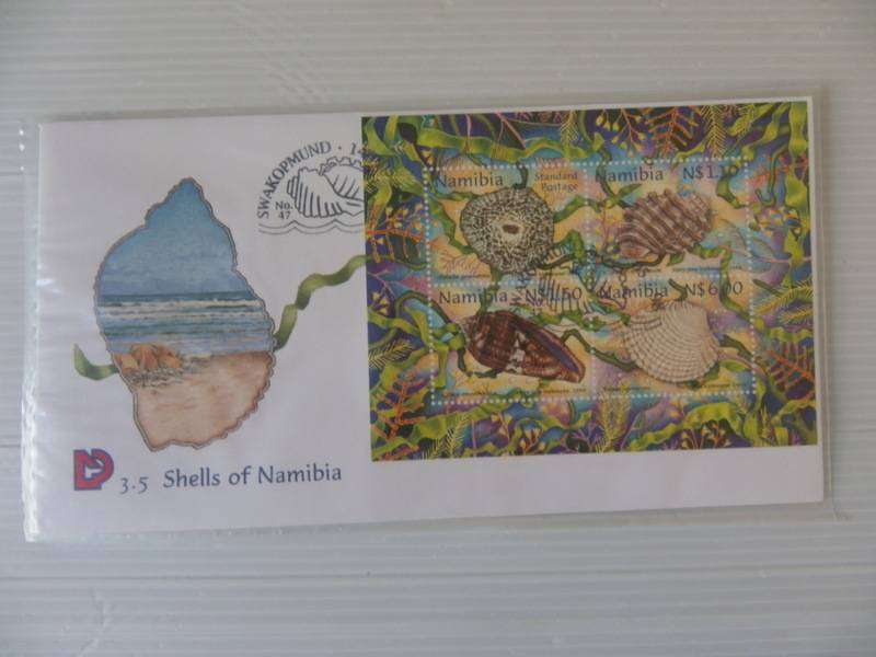 Namibia 3.05 (1998) - Shells of Namibia Illustrated FDC with Miniature Sheet