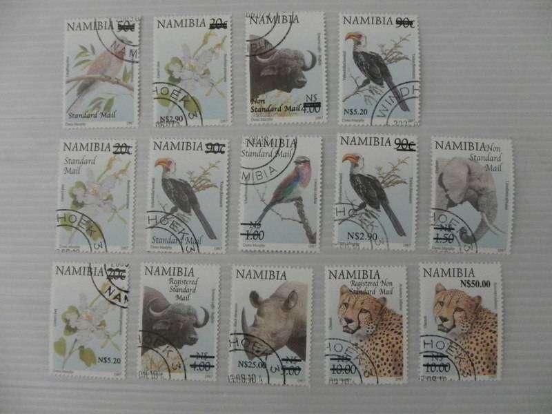 Namibia 3.51a (2005) - Surcharge on Existing Definitive Set CTO Cancelled Set (SACC @ R1600)