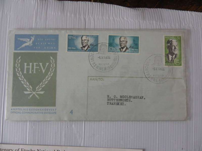 RSA 1.04 (1966) - Verwoerd Commemoration Official FDC