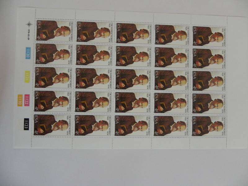 RSA 3.07 (1978) - Tribute to Dr Murray Full Sheet in Mint