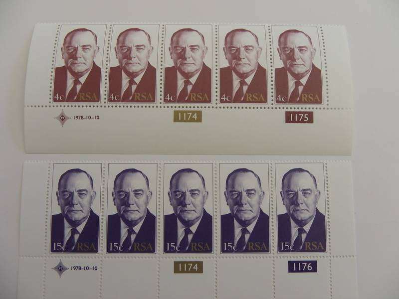 RSA 3.10s (1978) - Inauguration of President Vorster Mint Control Block Set