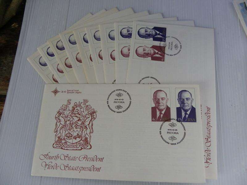 Excess Stock - RSA 3.10s FDC`s - Set of 10 FDC's (Bid per FDC to take all 10)