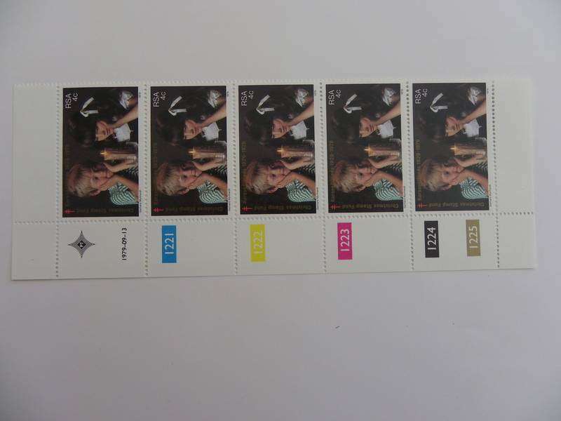 RSA 3.16 (1979) - 50th Anniversary of SA Christmas Mint Control Block