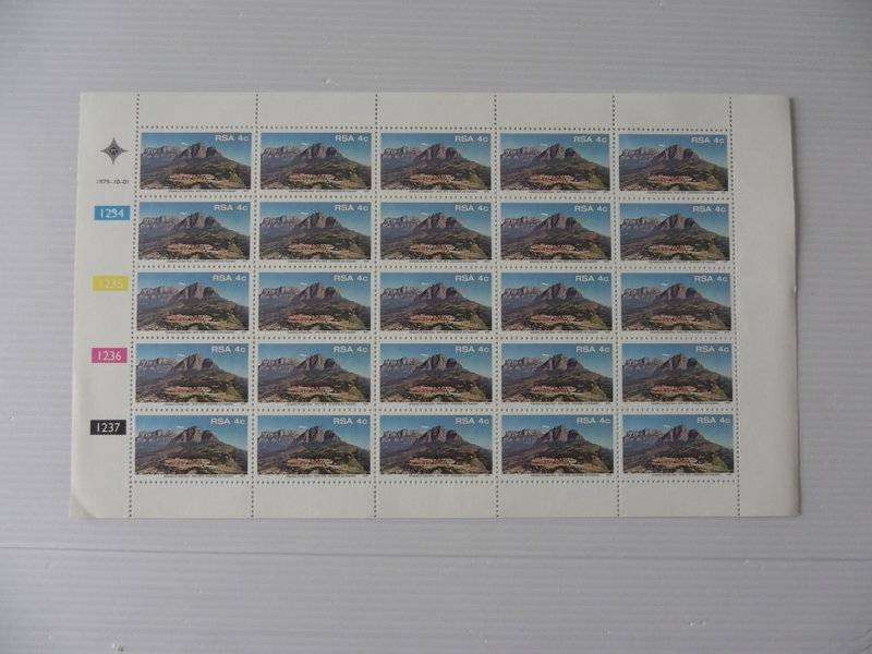 RSA 3.17 (1979) - 150th Anniversary of Cape Town Full Sheet in Mint