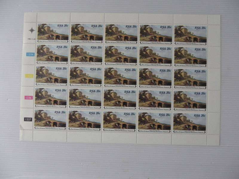 RSA 3.25 (1980) - National Art Gallery 20c Mint Full Sheet