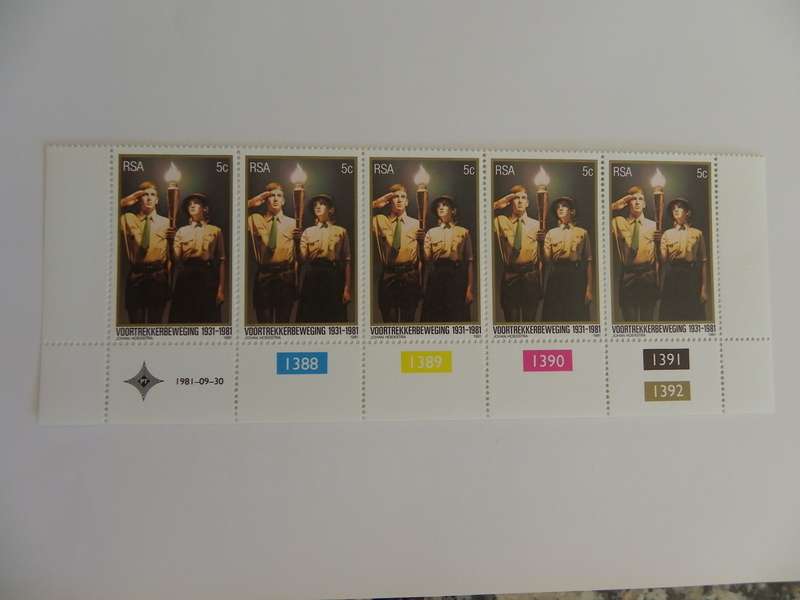 RSA 3.33 (1981) - 50th Anniversary of Voortrekkers Mint Control Block