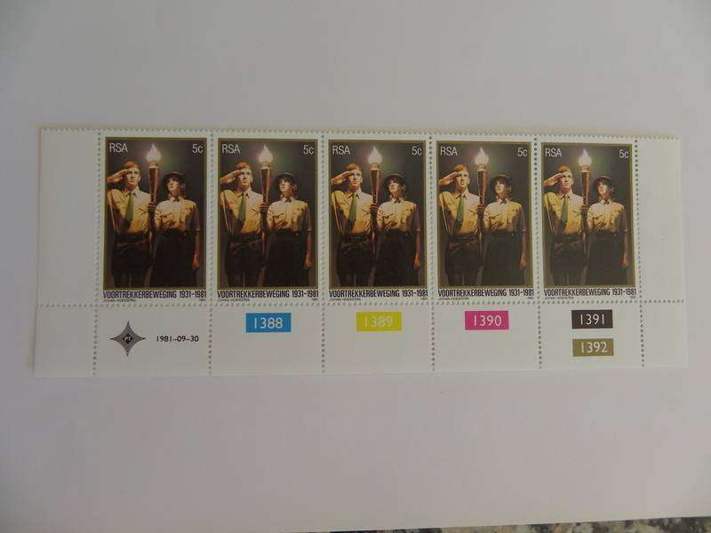 RSA 3.33 (1981) - 50th Anniversary of Voortrekkers Mint Control Block
