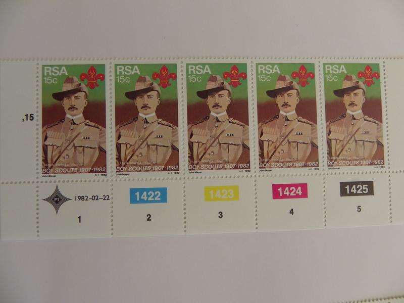 RSA 3.34 (1982) - 75th Anniversary of Boy Scouts Mint Control Block