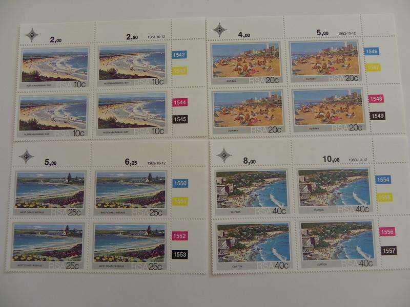RSA 4.06 (1983) - SA Beaches Mint Control Block Set