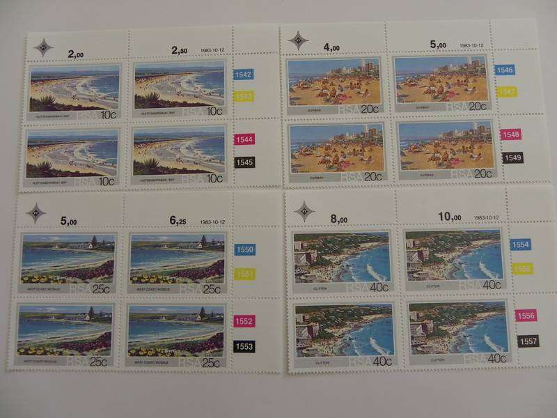 RSA 4.06 (1983) - SA Beaches Mint Control Block Set