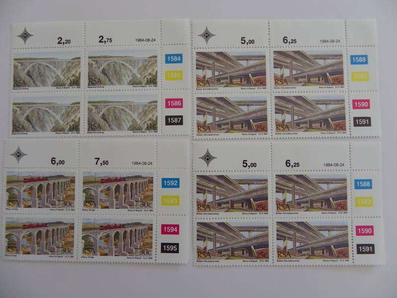 RSA 4.09 (1984) - SA Bridges Mint Control Block Set
