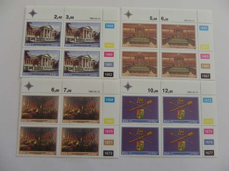 RSA 4.12 (1985) - Inauguration of Cape Parliament Buildings Mint Control Block Set