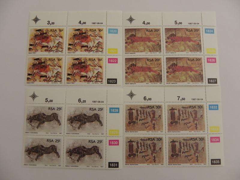RSA 4.21 (1987) - Rock Paintings Mint Control Block Set