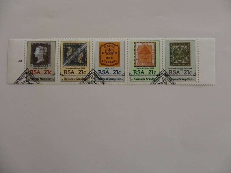 RSA 5.09 (1990) - National Stamp Day CTO Cancelled Control Strip