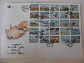 RSA 5.23 (1993) - Aviation in SA Official Large FDC