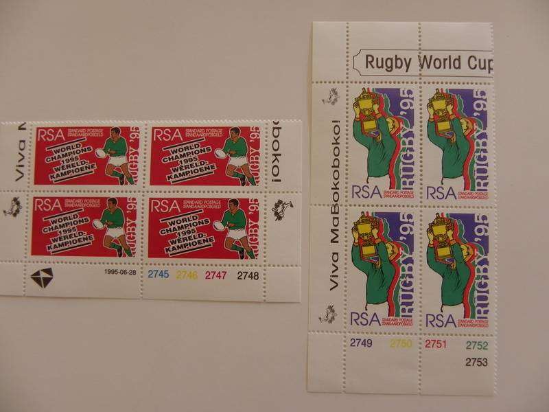 RSA 6.14 (1995) - Rugby World Cup Mint Control Block Set