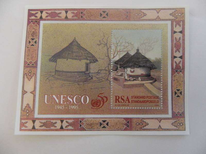 RSA 6.26 (1995) - 50 Years UNISCO Mint Miniature Sheet