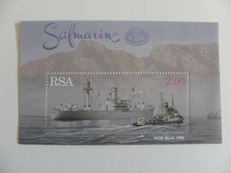 RSA 6.41ss (1996) - 50th Anniversary of Safmarine Mint Miniature Sheet