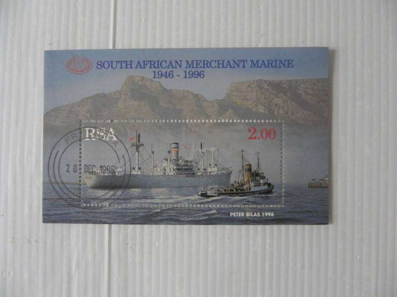 RSA 6.40c (1996) - 50th Anniversary of Safmarine Mint Miniature Sheet