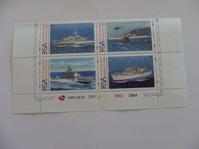 RSA 6.55 (1997) - 75th Anniversary of SA Navy Mint Control Block