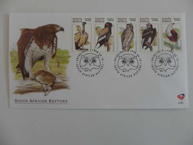 RSA 6.80 (1998) - SA Raptors Official FDC