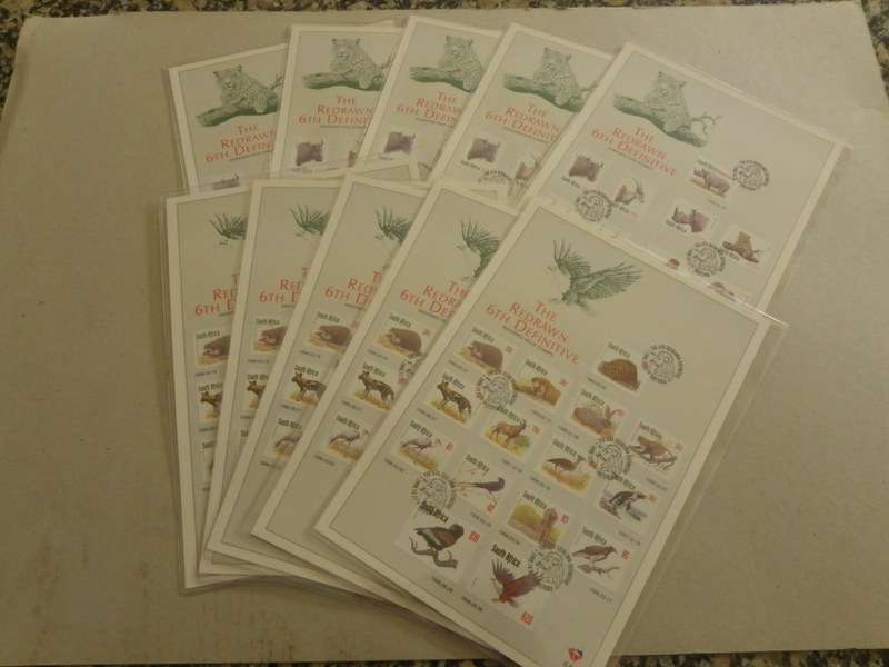 RSA 6.83 & 6.84 6th Definitive Series (1998) - SAPO Issued Folders (5 of each )