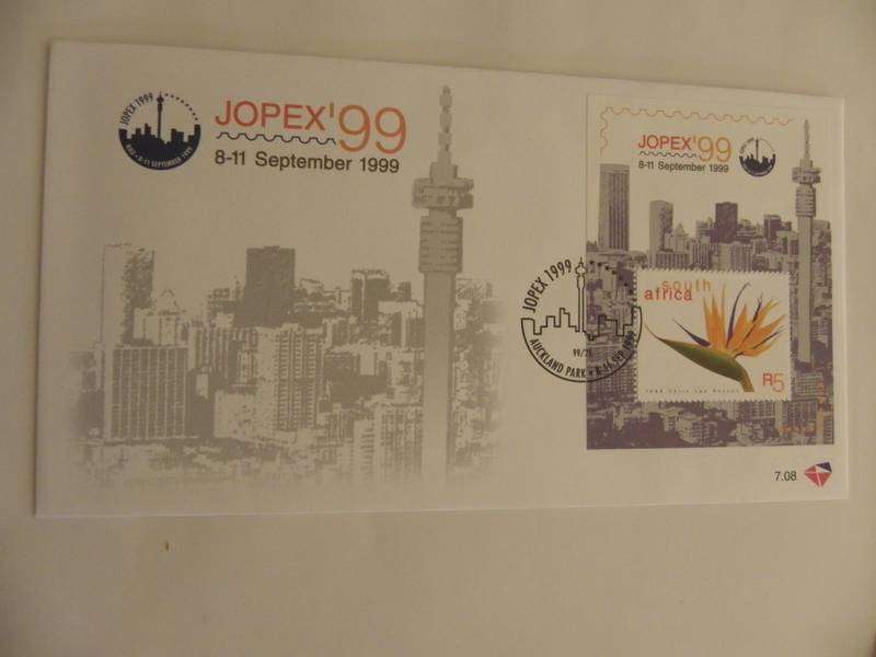 RSA 7.08 (1999) - JOPEX Auckland Park Official FDC